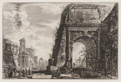 Utsikt over Roma: Buen eller Titus, 1776. av Giovanni Battista Piranesi