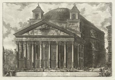 Utsikt over Roma: Pantheon av Giovanni Battista Piranesi