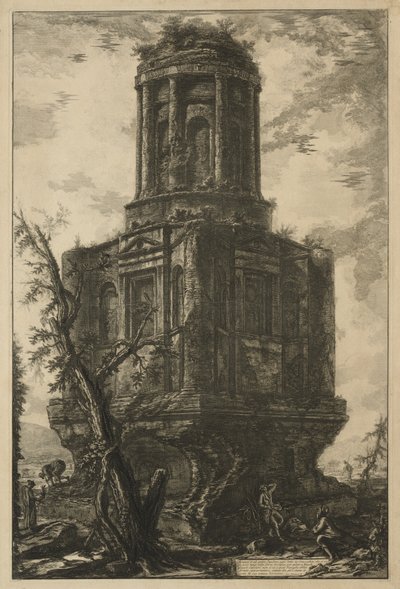 Utsikt over Roma: Graven, kalt La Connocchia av Giovanni Battista Piranesi