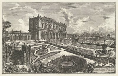 Villa Albani te Roma Utsikt over Villa dell