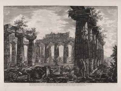 Innvendig visning av den antatte høyskolen? des Fanfictions (interiørvisning av det såkalte College des Anfictions), fra Diff?rentes Vues de av Giovanni Battista Piranesi