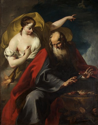 Allegory of Winter and Summer, ca. 1720 (olje på lerret) av Giovanni Battista Pittoni