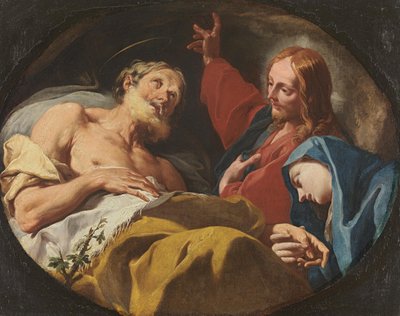 Der Tod des hl. Joseph av Giovanni Battista Pittoni