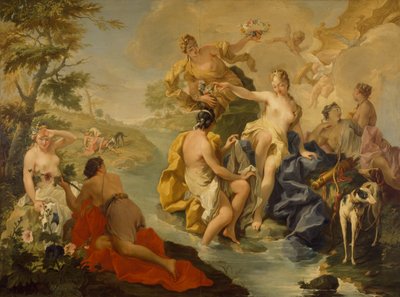 Diana og Actaeon av Giovanni Battista Pittoni