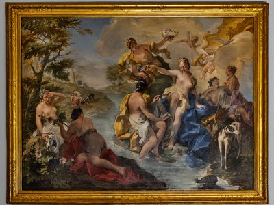 Diana og nymfene av Giovanni Battista Pittoni