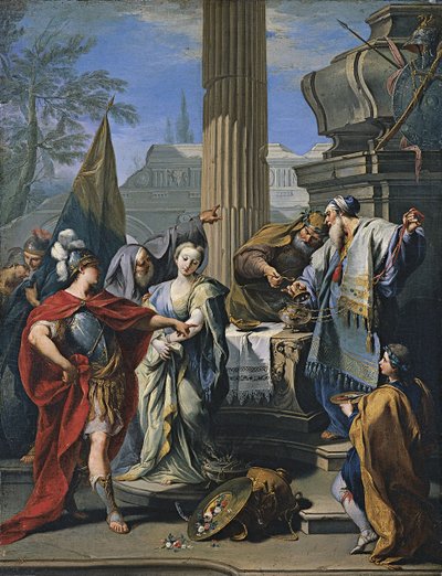 Offeret til Polyxena av Giovanni Battista Pittoni