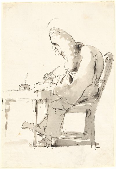 En venetiansk advokat ved skrivebordet sitt av Giovanni Battista Tiepolo