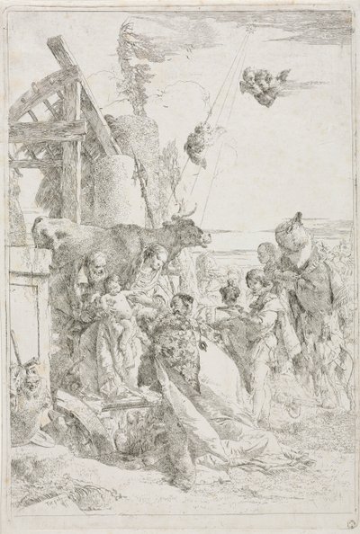 Tilbedelse av magi, ca. 1740. av Giovanni Battista Tiepolo