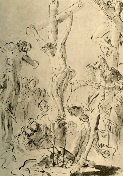 Korsfestelse, midten av 1700-tallet, 1928 av Giovanni Battista Tiepolo