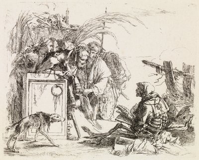 Døden holder audiens, fra Vari Capricci av Giovanni Battista Tiepolo
