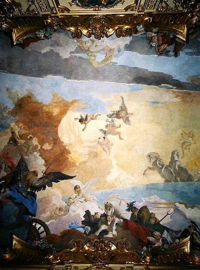 Detalj fra løpet av solen, 1740 av Giovanni Battista Tiepolo