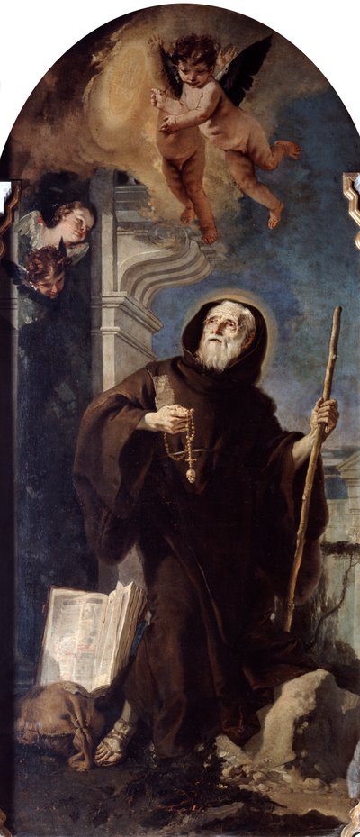 Ekstase des Heiligen Franz von Paula, 18. Jahrhundert von Giovanni Battista Tiepolo