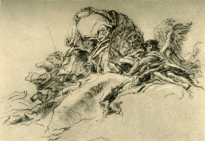 Gott der Vater und Engel, ca. 1754, 1928 von Giovanni Battista Tiepolo