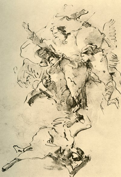 Gud Faderen omgitt av engler, 1758-1759, 1928 av Giovanni Battista Tiepolo