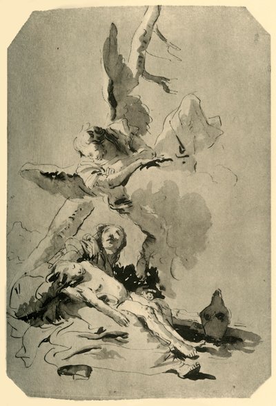 Hagar og Ismael, 1735, 1928 av Giovanni Battista Tiepolo