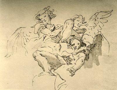 Hovering Angels, midten av 1700-tallet, 1928 av Giovanni Battista Tiepolo