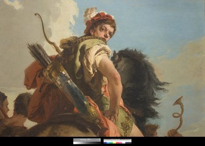 Jeger til hest, 1718-30 av Giovanni Battista Tiepolo