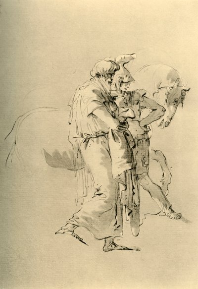 Alter Mann und junger Soldat, Mitte 18. Jahrhundert, 1928 von Giovanni Battista Tiepolo