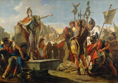 Dronning Zenobia taler til sine soldater av Giovanni Battista Tiepolo