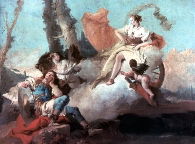 Rinaldo verzaubert von Armida 1742-1745 von Giovanni Battista Tiepolo