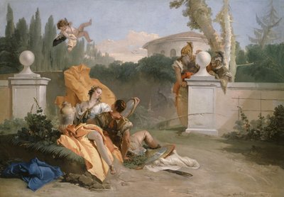 Rinaldo und Armida in ihrem Garten, 1742-45 von Giovanni Battista Tiepolo