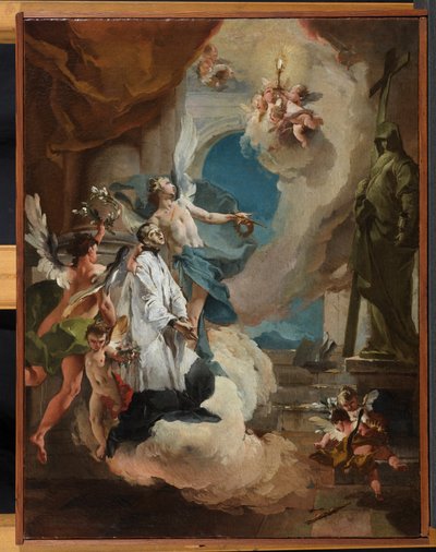 St. Aloysius Gonzaga i herlighet, ca. 1726 av Giovanni Battista Tiepolo