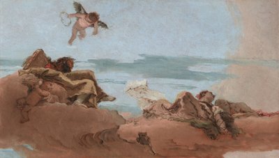 Studie til et tak med personifikasjonen av Rådet av Giovanni Battista Tiepolo