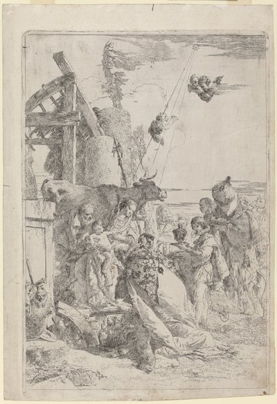 Tilbedelsen av magiene av Giovanni Battista Tiepolo
