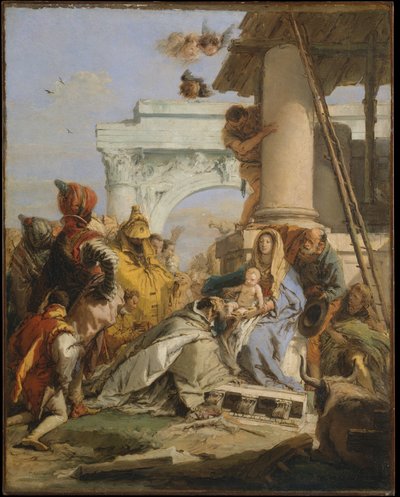 De hellige tre kongers tilbedelse av Giovanni Battista Tiepolo