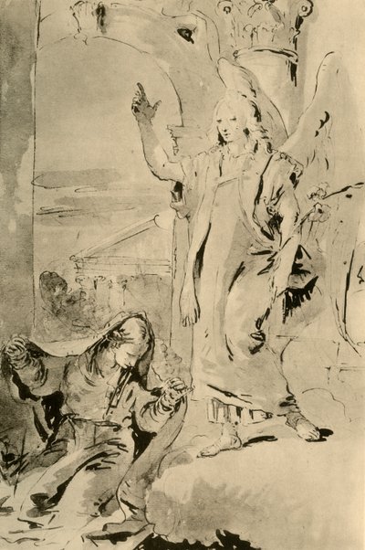 Bebudelsen, midten av 1700-tallet, 1928 av Giovanni Battista Tiepolo