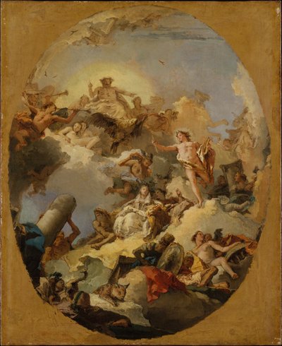 Die Apotheose der spanischen Monarchie av Giovanni Battista Tiepolo