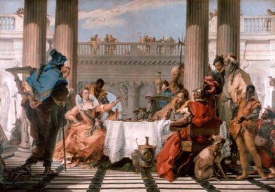 Banketten til Cleopatra, 1743-1744 av Giovanni Battista Tiepolo