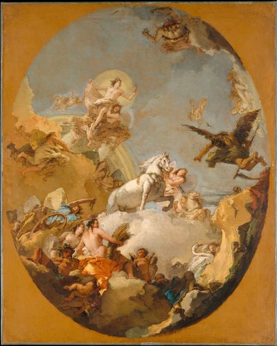 Der Wagen der Aurora av Giovanni Battista Tiepolo