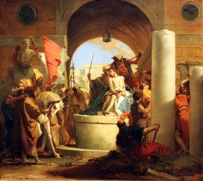 The Crowning with Thorns Deutsch: Dornenkrönung Christi Russian: Crowning with thorns av Giovanni Battista Tiepolo