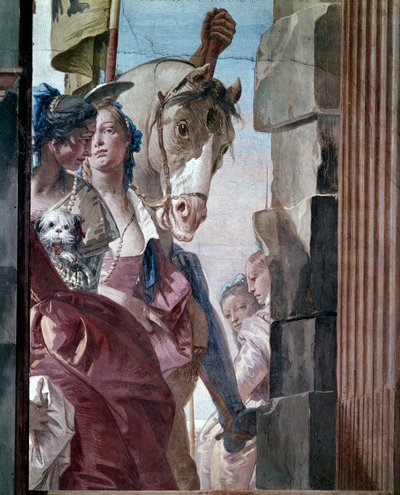 Das Gefolge der Kleopatra, 1746-47 von Giovanni Battista Tiepolo