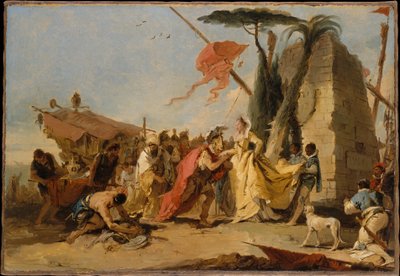 Møtet mellom Antonius og Kleopatra av Giovanni Battista Tiepolo