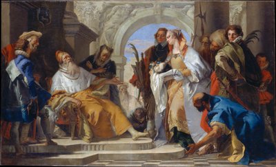Crotta-familiens skytshelgener av Giovanni Battista Tiepolo