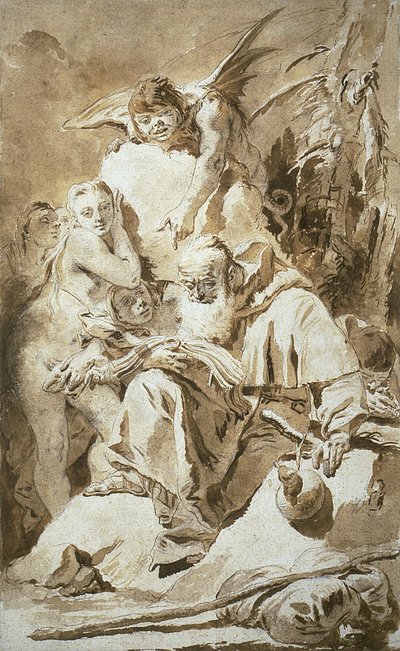 Die Versuchung des heiligen Antonius von Giovanni-Battista Tiepolo