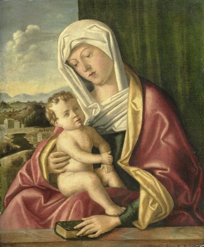 Madonna og barn av Giovanni Bellini (school of)
