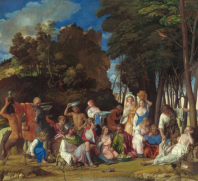 gudenes festival. 1514/29 av Giovanni Bellini