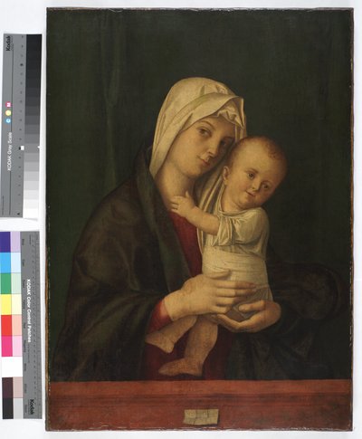 Madonna og barn, ca. 1489 (olje på lerret) av Giovanni Bellini