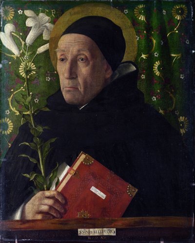 Portrett av Fra Teodoro av Urbino som Saint Dominic av Giovanni Bellini