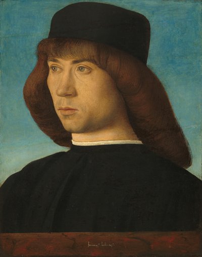 Portrett av en ung mann, ca. 1490. av Giovanni Bellini