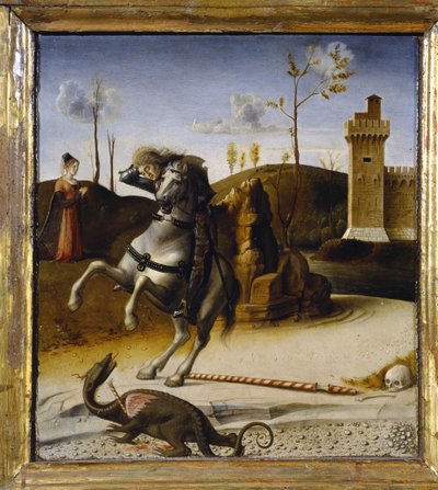 Sankt Georg dreper dragen, ca. 1430–1516 (maleri) av Giovanni Bellini