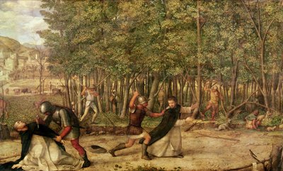 Mordet på St. Peter Martyr, 1507 (eggtempera og olje på tre) av Giovanni Bellini