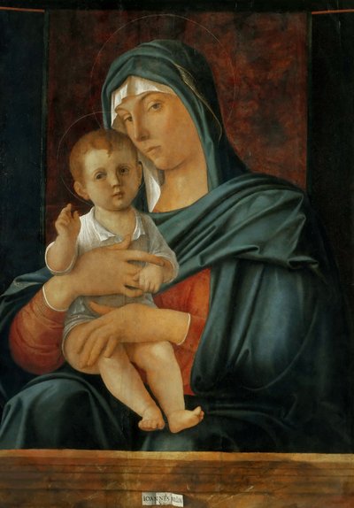 Jomfruen og barnet, ca 1470-1475. av Giovanni Bellini