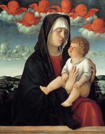 Jomfruen og barnet, ca. 1500. av Giovanni Bellini