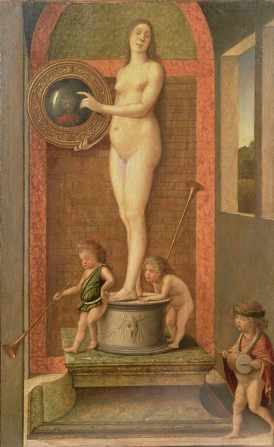 Servantskap (olje på panel) av Giovanni Bellini