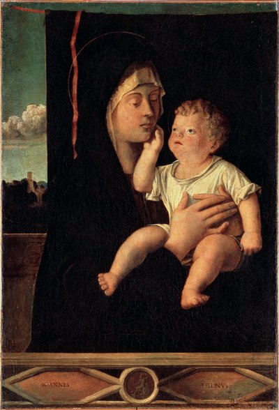 Jomfru og barn, 1400- eller begynnelsen av 1500-tallet av Giovanni Bellini