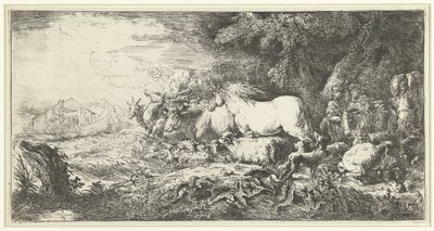 Noahs ark av Giovanni Benedetto Castiglione